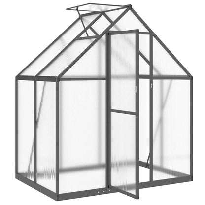 vidaXL Greenhouse with Base Frame Anthracite 169x114x195 cm Aluminium 6