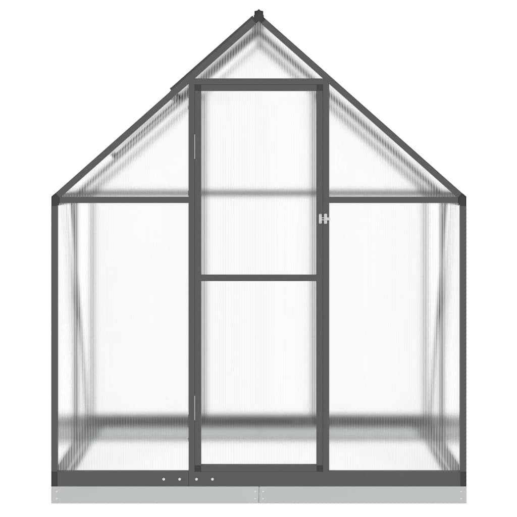 vidaXL Greenhouse with Base Frame Anthracite 169x114x202 cm Aluminium 3