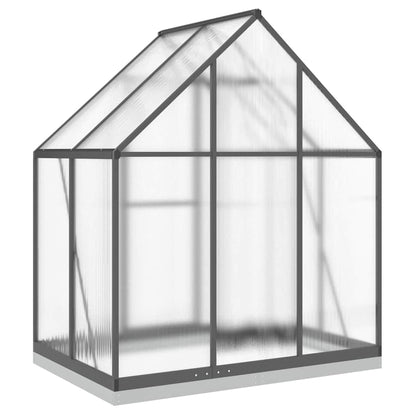 vidaXL Greenhouse with Base Frame Anthracite 169x114x202 cm Aluminium 5