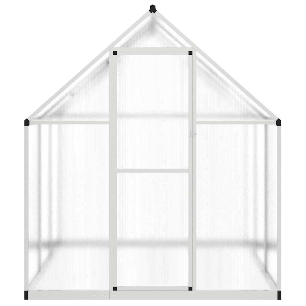 vidaXL Greenhouse with Base Frame Silver 169x169x195 cm Aluminium 3