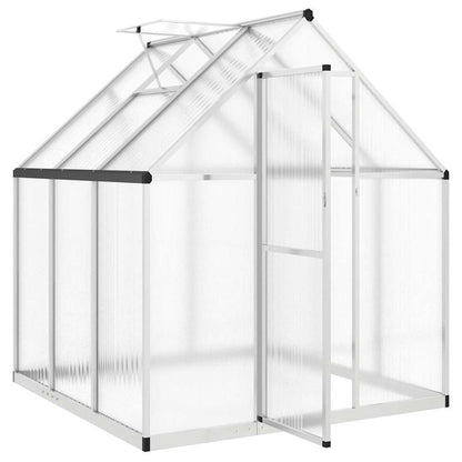 vidaXL Greenhouse with Base Frame Silver 169x169x195 cm Aluminium 6