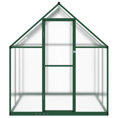 vidaXL Greenhouse with Base Frame Green 169x169x195 cm Aluminium 3