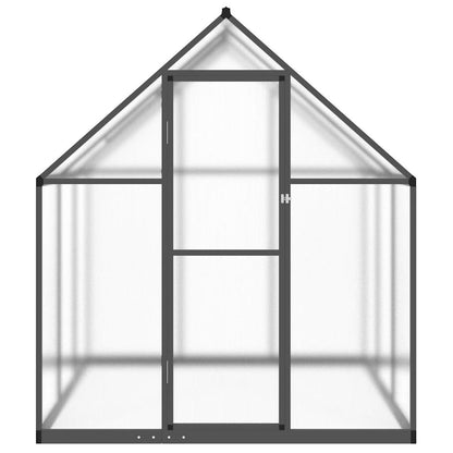 Greenhouse with Base Frame Aluminium Width 169 cm Anthracite 195 cm 169 cm