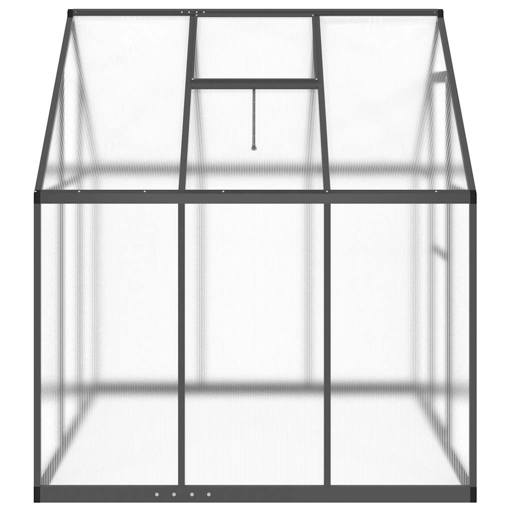 vidaXL Greenhouse with Base Frame Anthracite 169x169x195 cm Aluminium 4