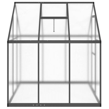 vidaXL Greenhouse with Base Frame Anthracite 169x169x195 cm Aluminium 4