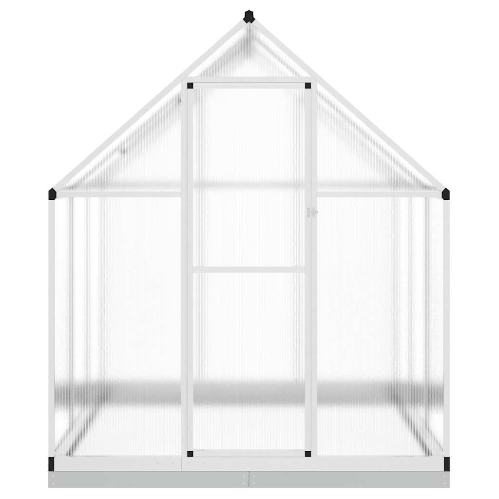 vidaXL Greenhouse with Base Frame Silver 169x169x202 cm Aluminium 3