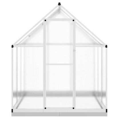 vidaXL Greenhouse with Base Frame Silver 169x169x202 cm Aluminium 3