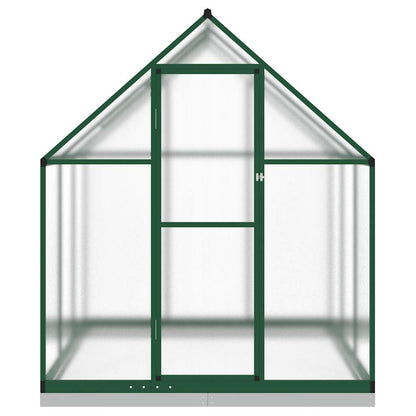 vidaXL Greenhouse with Base Frame Green 169x169x202 cm Aluminium 3