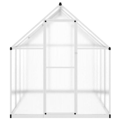 vidaXL Greenhouse with Base Frame Silver 224x169x195 cm Aluminium 3