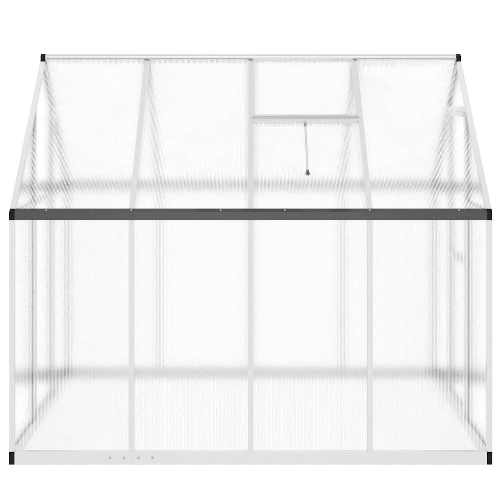 vidaXL Greenhouse with Base Frame Silver 224x169x195 cm Aluminium 4