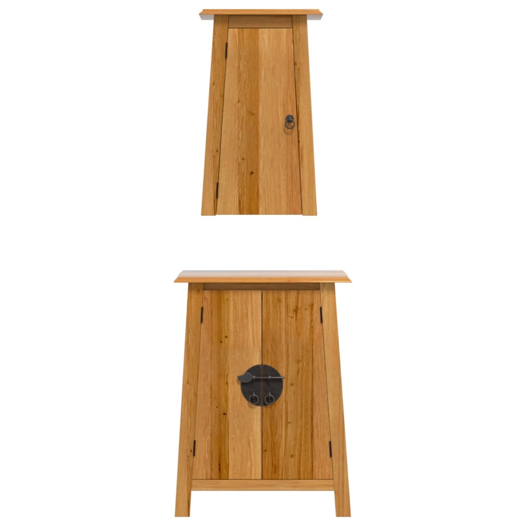 vidaXL 2 Piece Bathroom Furniture Set Solid Wood Pine 4