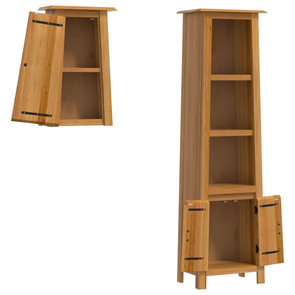 vidaXL 2 Piece Bathroom Furniture Set Solid Wood Pine 3