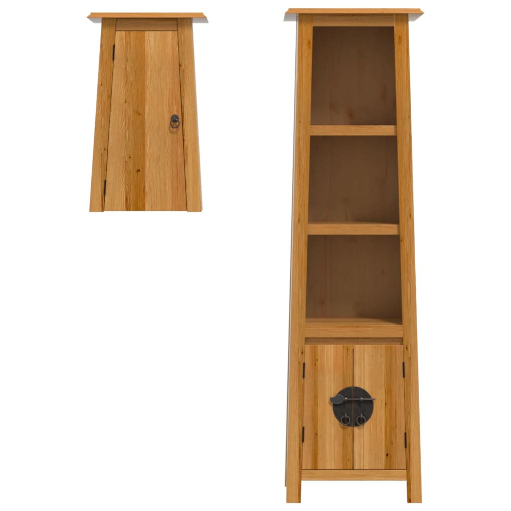 vidaXL 2 Piece Bathroom Furniture Set Solid Wood Pine 4