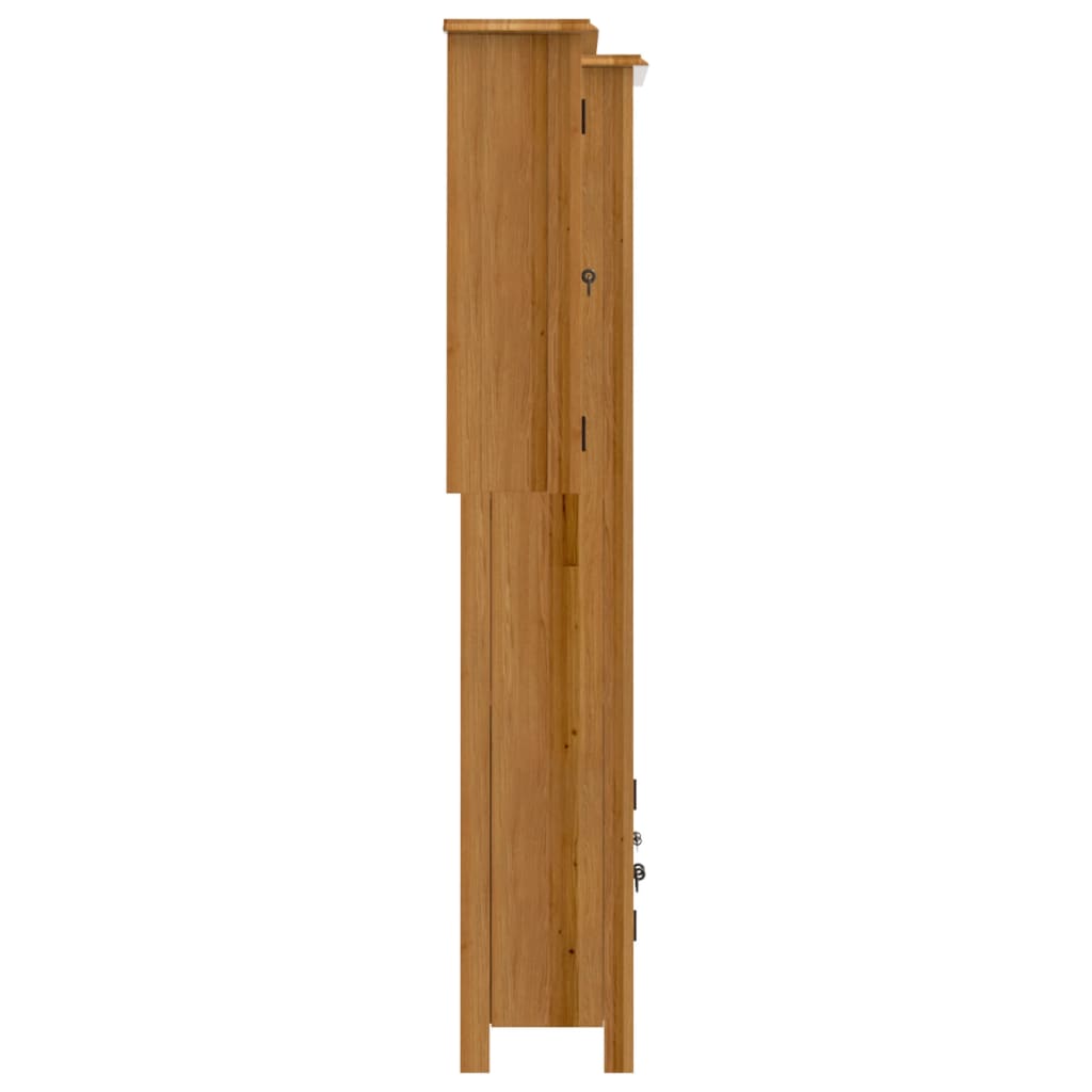 vidaXL 2 Piece Bathroom Furniture Set Solid Wood Pine 5