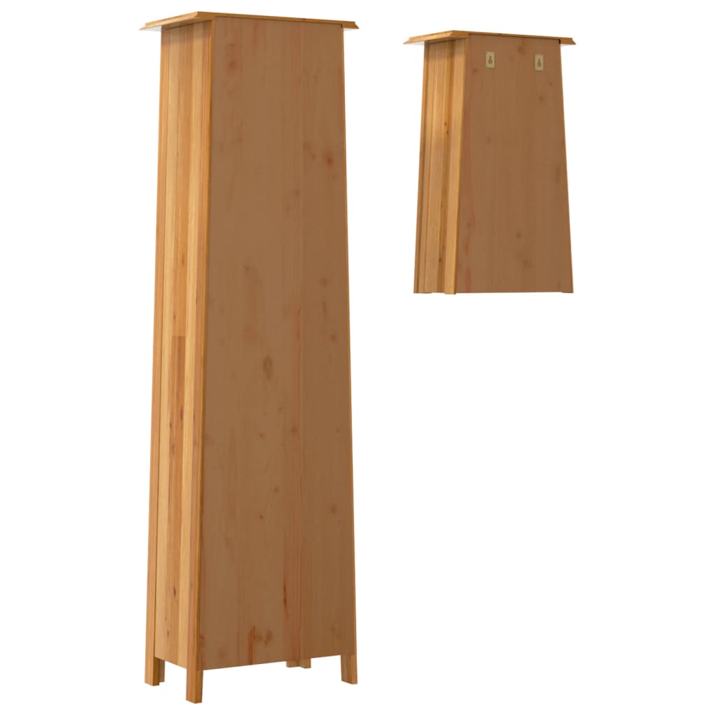 vidaXL 2 Piece Bathroom Furniture Set Solid Wood Pine 6