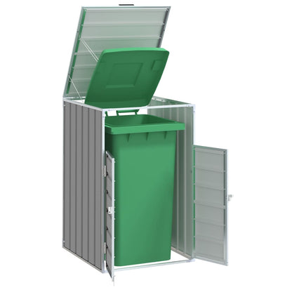 vidaXL Wheelie Bin Storage for Single Bin 72x81x115 cm Steel
