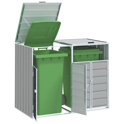 vidaXL Wheelie Bin Storage for Single Bin 72x81x115 cm Steel