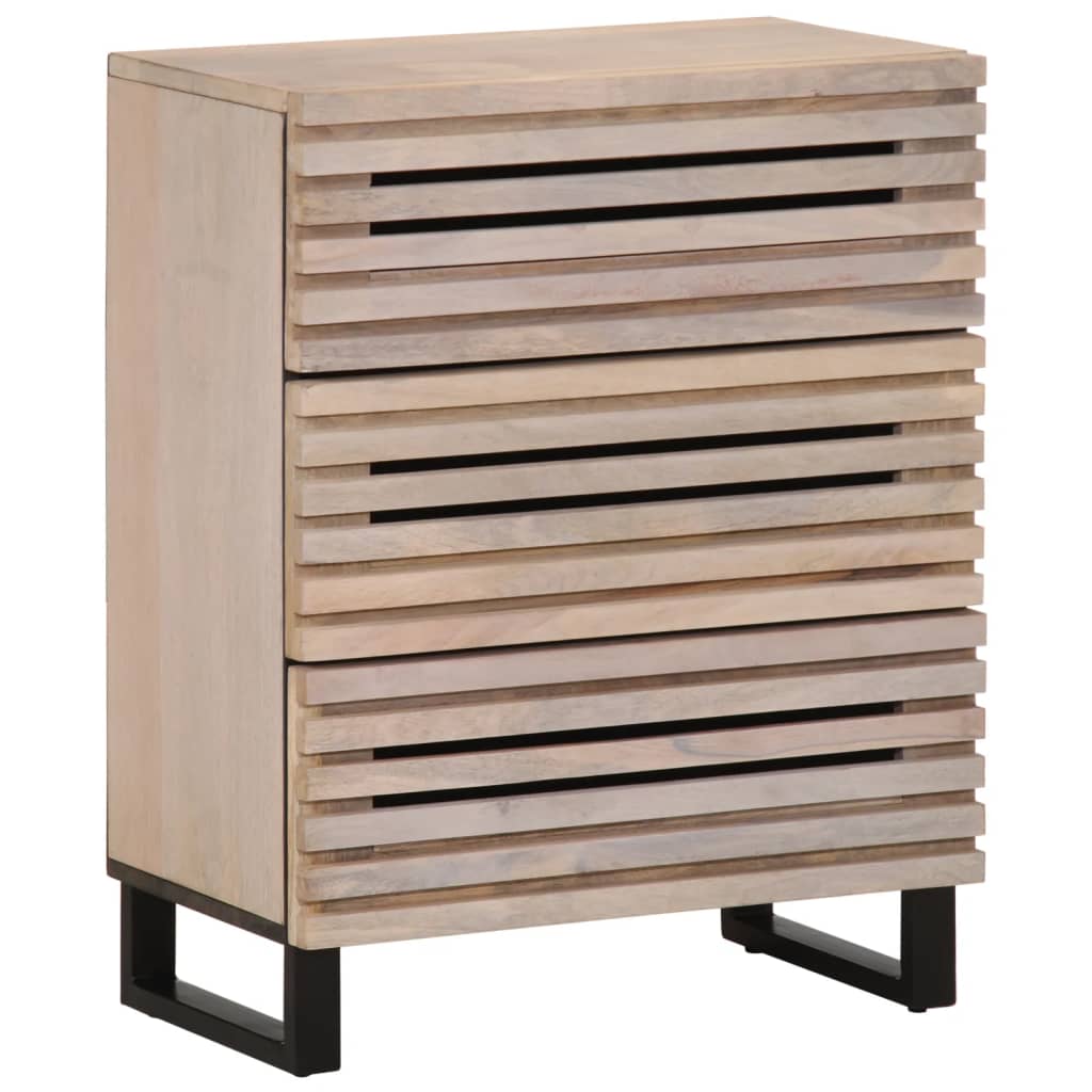 vidaXL Sideboards 2 pcs 60x34x75 cm Solid Wood Mango 2