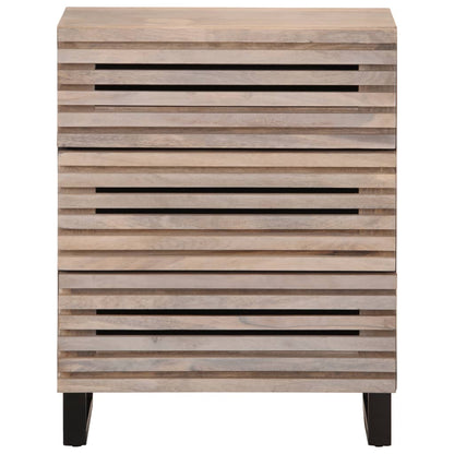 vidaXL Sideboards 2 pcs 60x34x75 cm Solid Wood Mango 4