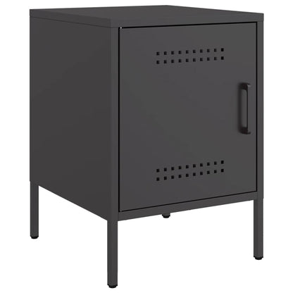 Bedside Cabinet 36x39x50,5 cm Steel Black 2