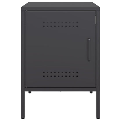 Bedside Cabinet 36x39x50,5 cm Steel Black 2