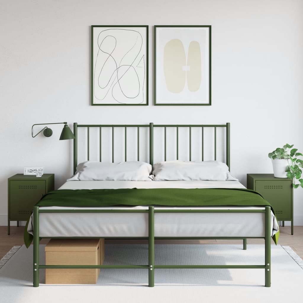 Bedside Cabinet 36x39x50,5 cm Steel Green 2