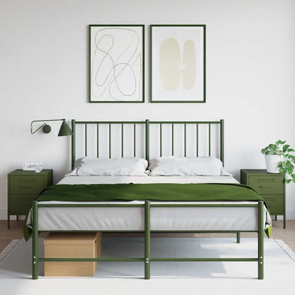Bedside Cabinet 36x39x50,5 cm Steel Green 2