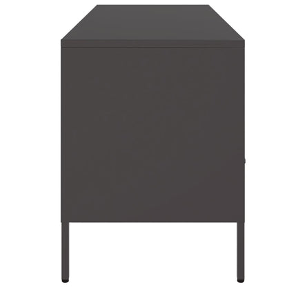 TV Cabinet 100,5x39x50,5 cm Steel Black