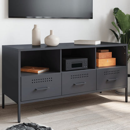 TV Cabinet 100,5x39x50,5 cm Steel Anthracite