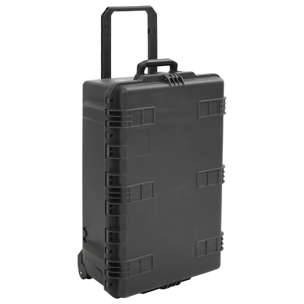 vidaXL Portable Flight Case Black 79,5x51,5x30,5 cm PP 3