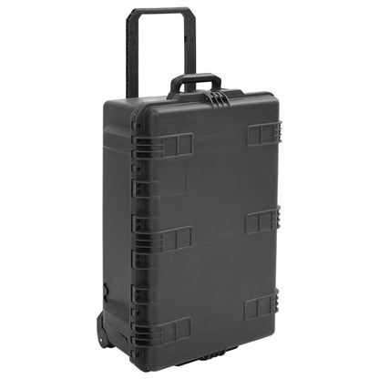 vidaXL Portable Flight Case Black 79,5x51,5x30,5 cm PP 3
