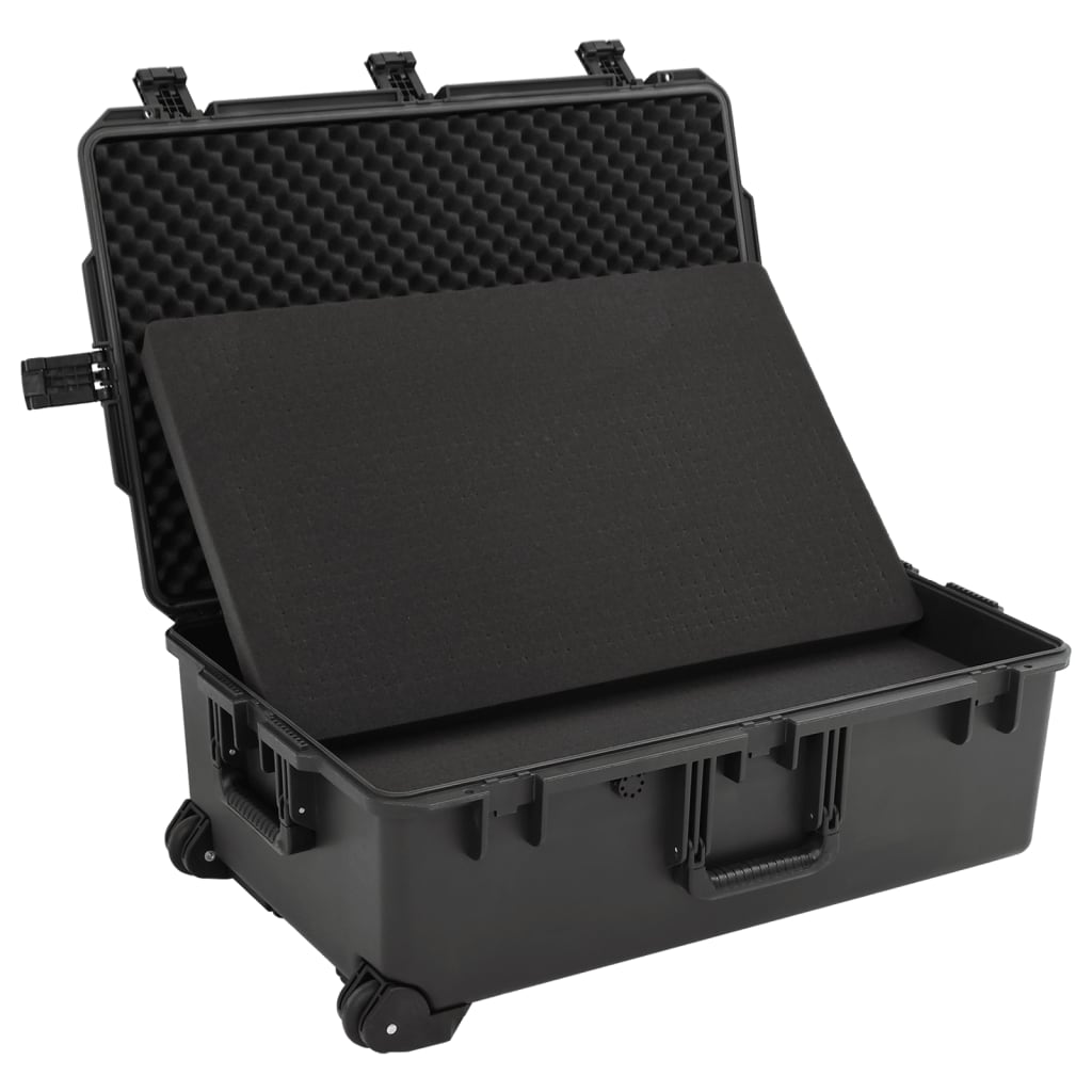 vidaXL Portable Flight Case Black 79,5x51,5x30,5 cm PP 5