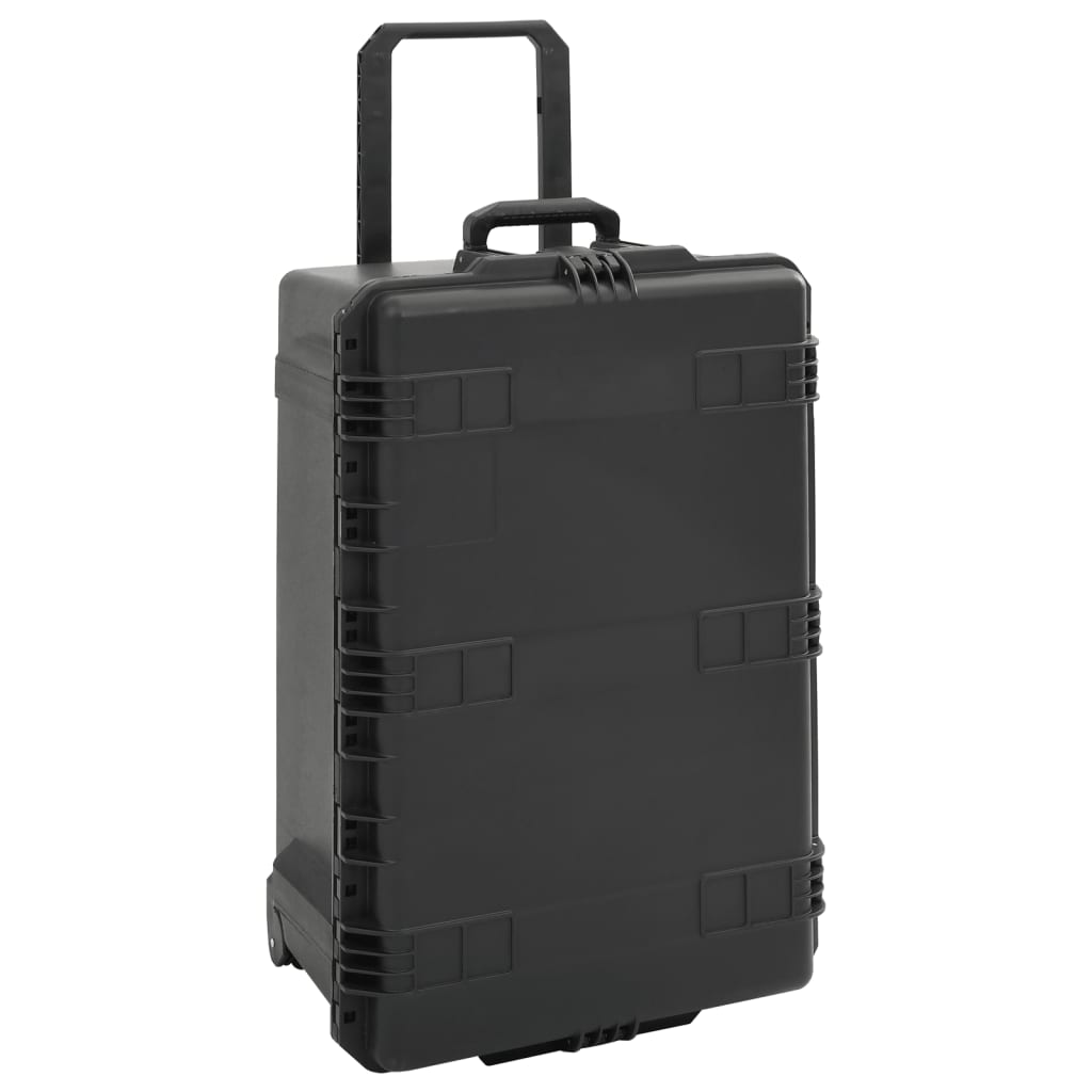 Wheeled Flight Case PP Black 39 cm 52 cm