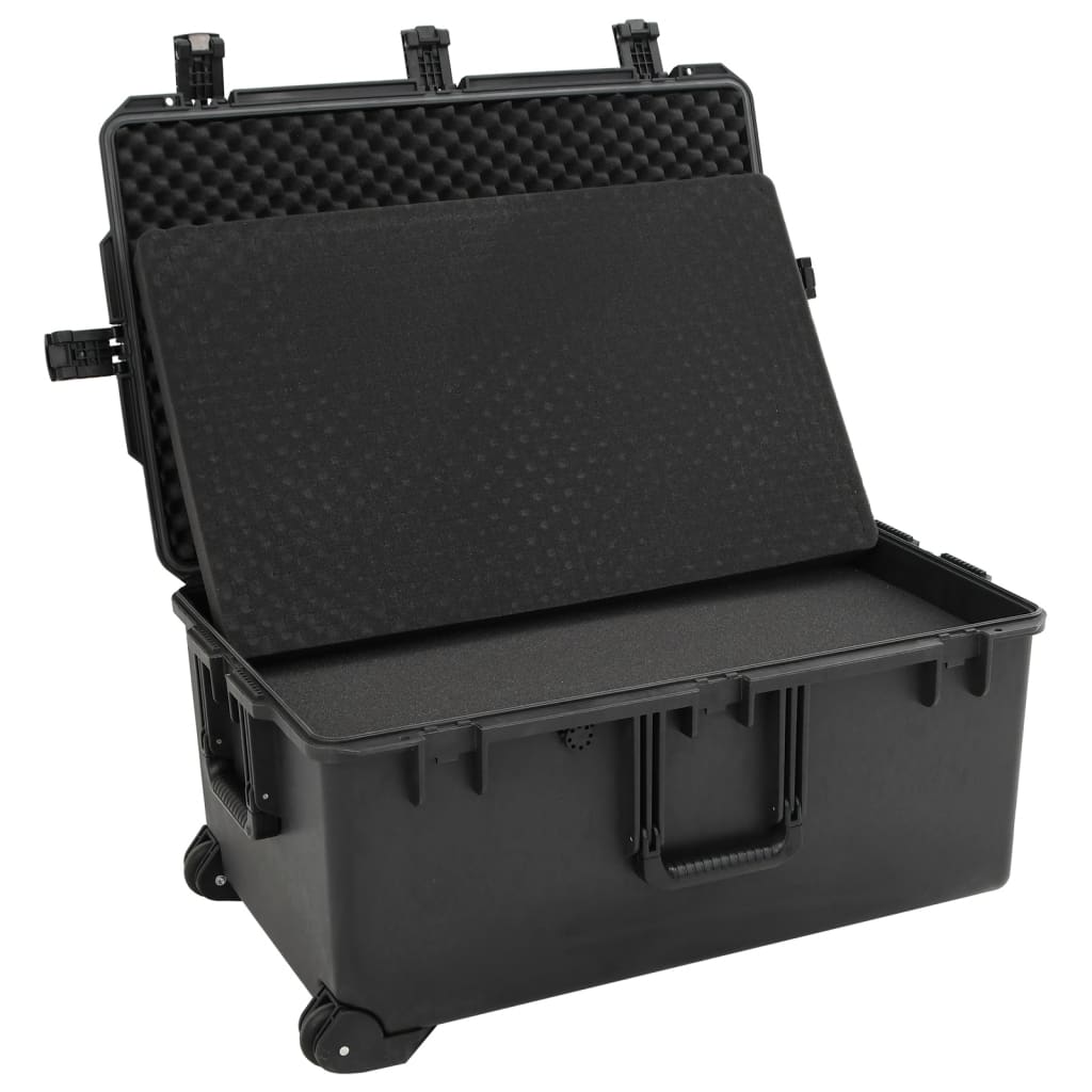 vidaXL Portable Flight Case Black 79,5x52x39 cm PP 5