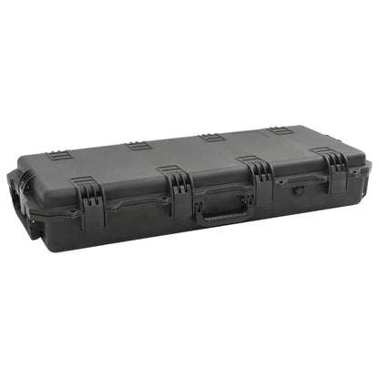 vidaXL Wheeled Flight Case PP Black