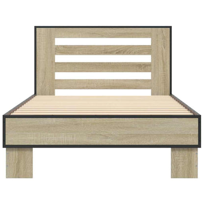 Bed Frame without Mattress Length 190 cm Sonoma oak 75 cm