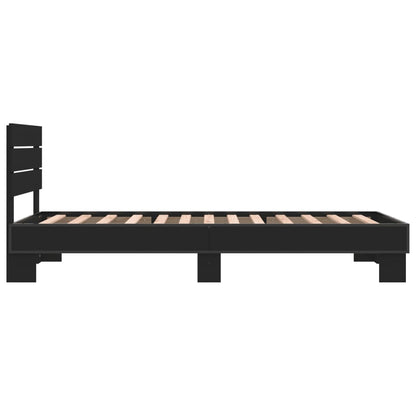 Bed Frame without Mattress 90x200 cm Black