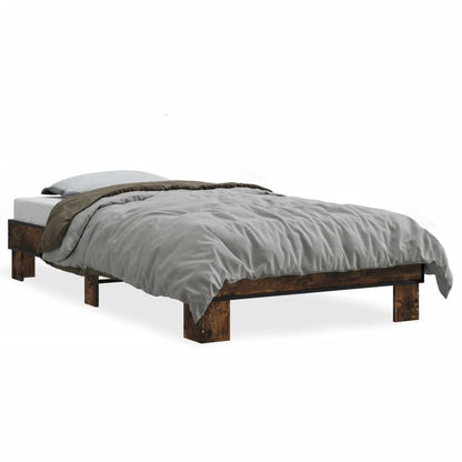 Bed Frame without Mattress Length 190 cm Smoked Oak 75 cm