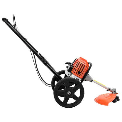 vidaXL Brush Cutter with Wheels Orange 52 cc 1,45 kW 3