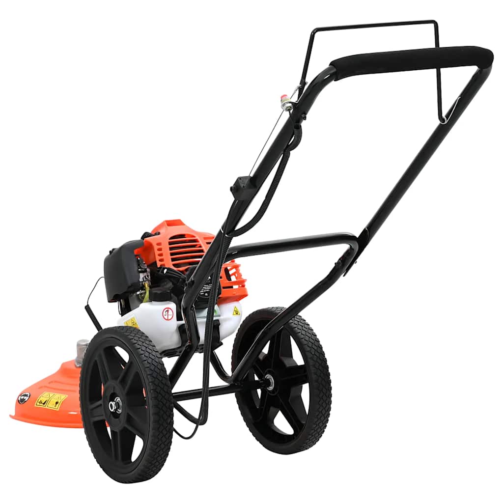 vidaXL Brush Cutter with Wheels Orange 52 cc 1,45 kW 4