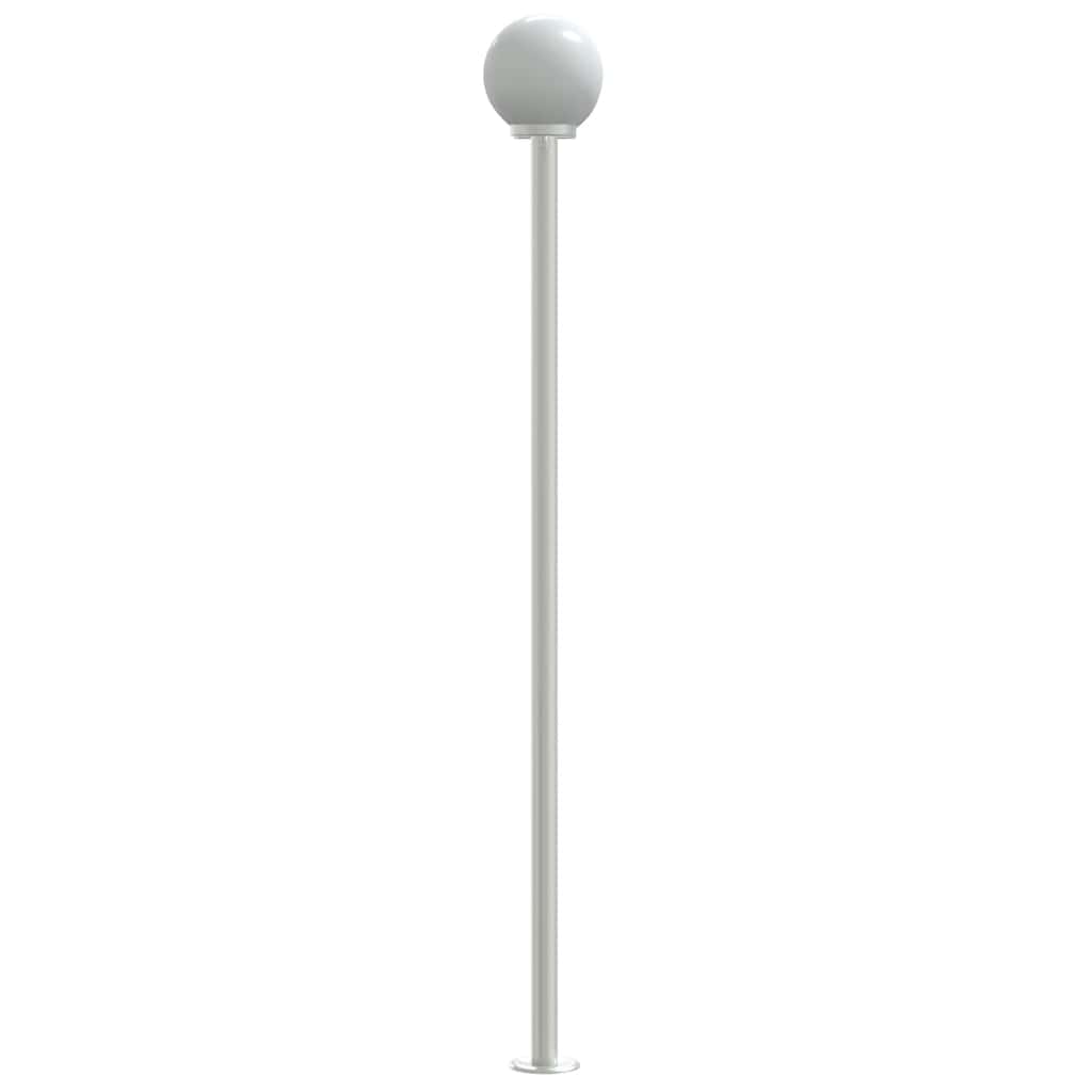 vidaXL Outdoor Floor Lamps 3pcs Silver 215 cm Stainless Steel 6