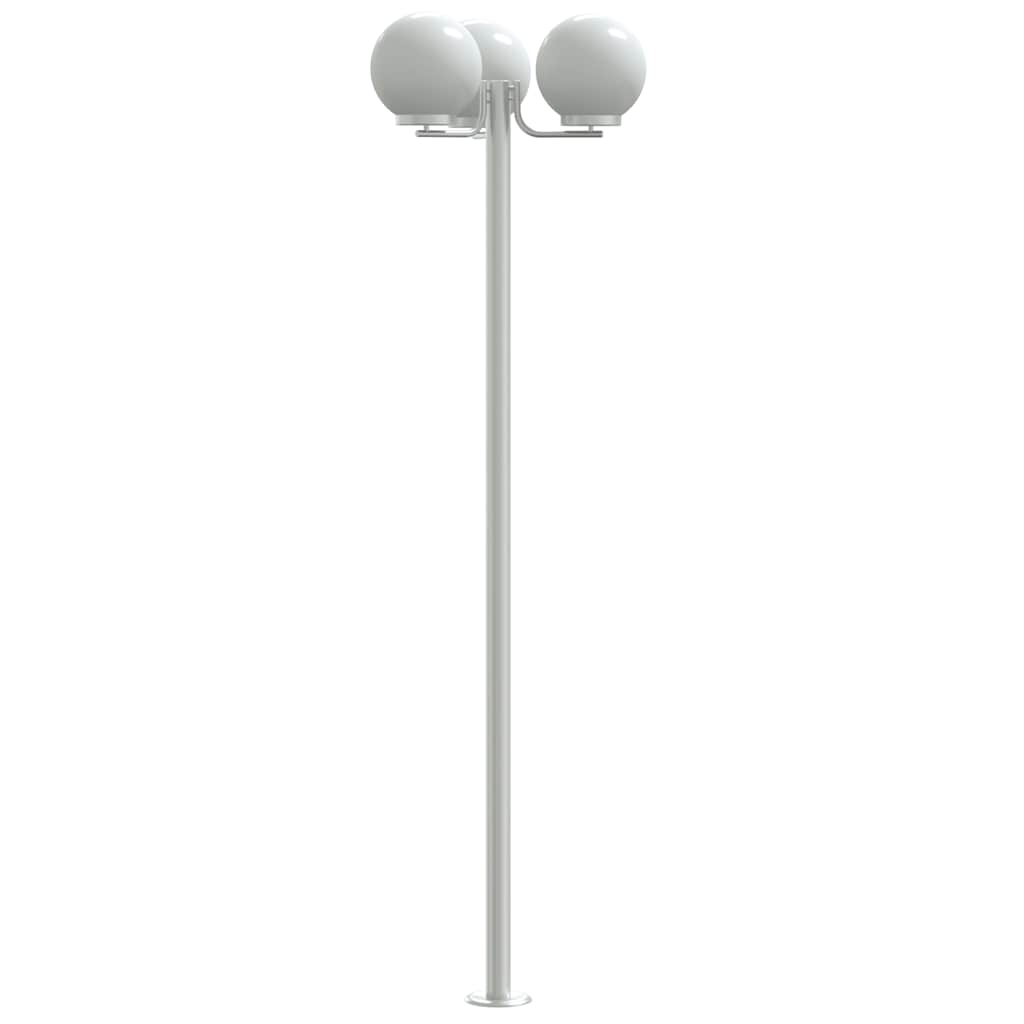 vidaXL Outdoor Floor Lamps 2 pcs Silver 215 cm Stainless Steel 6