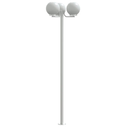 vidaXL Outdoor Floor Lamps 2 pcs Silver 215 cm Stainless Steel 6