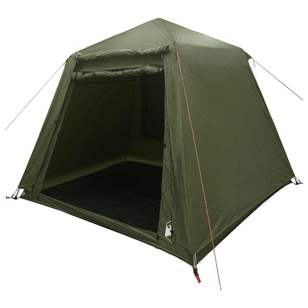 vidaXL Fishing Tent 4-Person Olive Green Quick Release 2