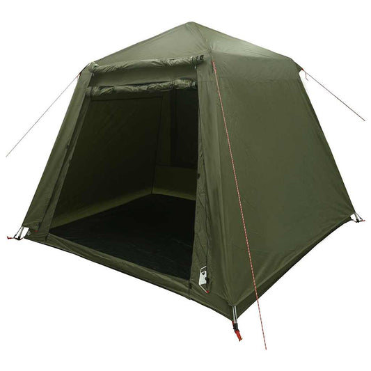 vidaXL Fishing Tent 4-Person Olive Green Quick Release 2