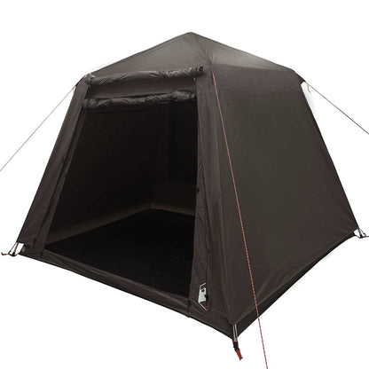 vidaXL Fishing Tent 4-Person Brown Quick Release 2
