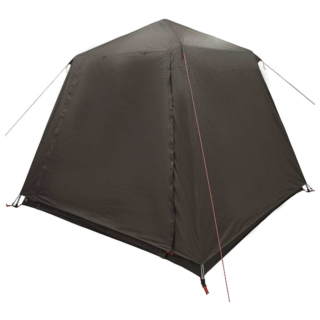 vidaXL Fishing Tent 4-Person Brown Quick Release 3