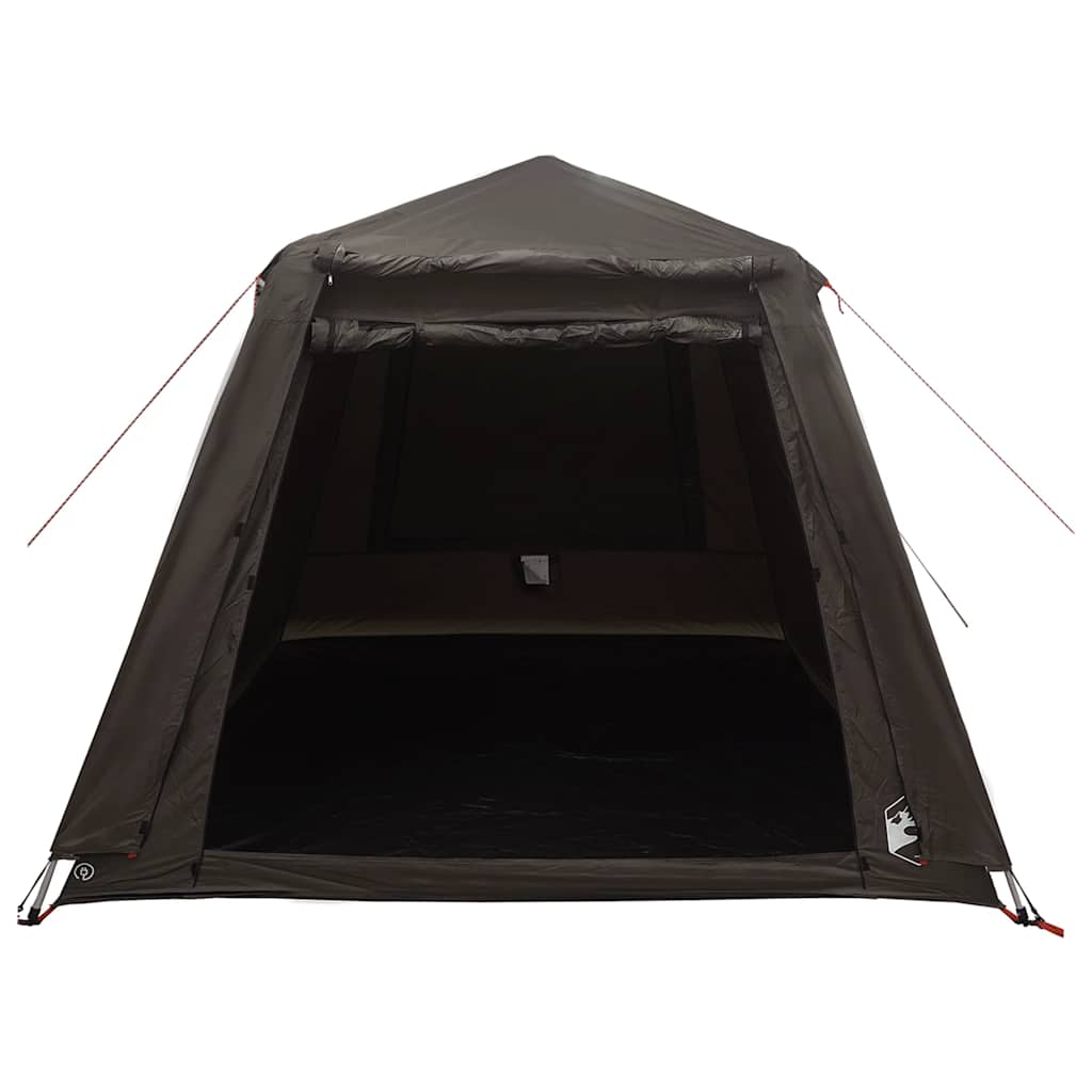 vidaXL Fishing Tent 4-Person Brown Quick Release 4