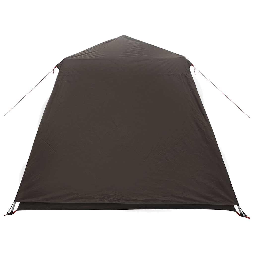 vidaXL Fishing Tent 4-Person Brown Quick Release 6