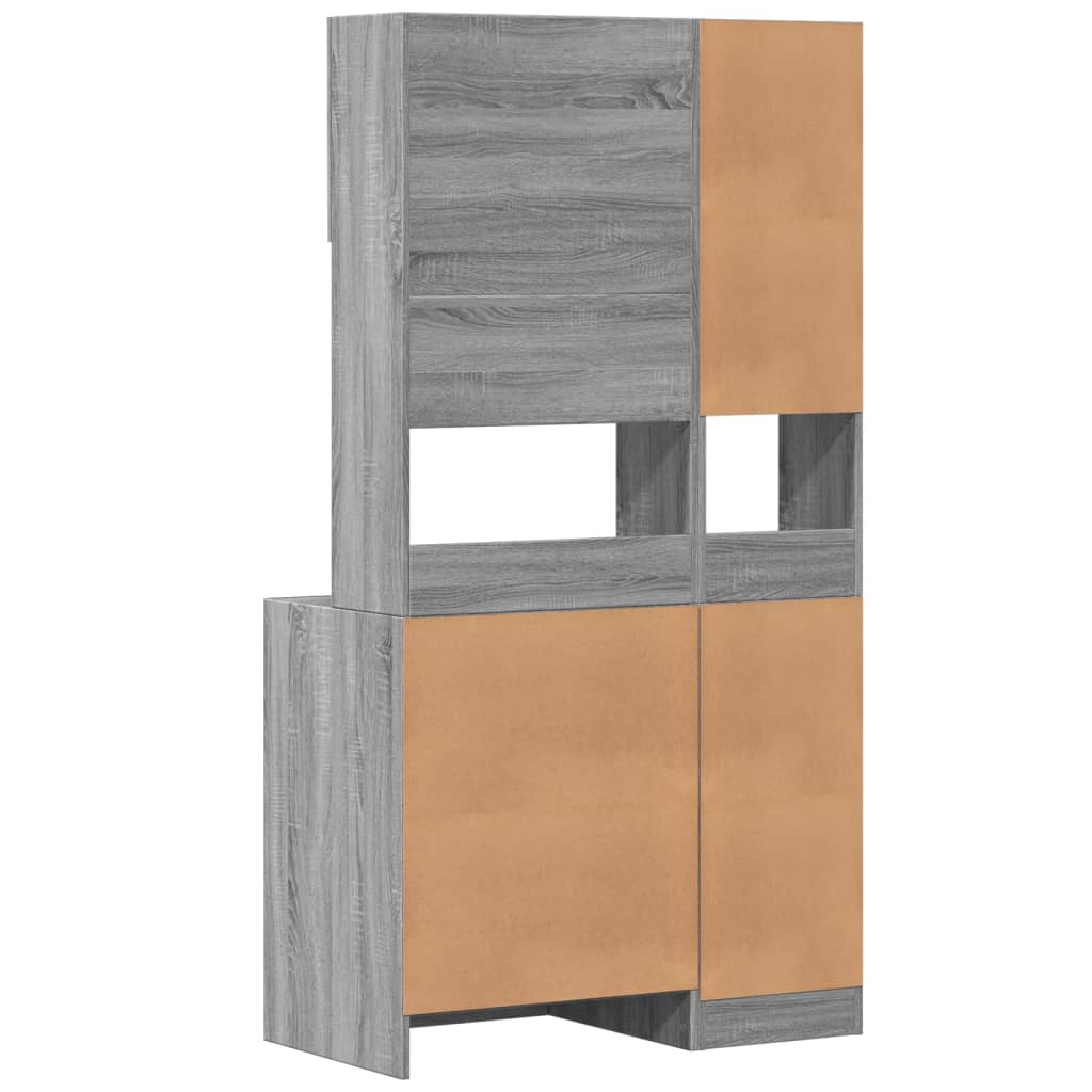 vidaXL Kitchen Cabinet Grey Sonoma 95x50x180 cm Engineered Wood 6